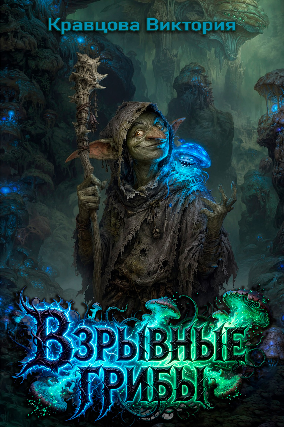 Обложка книги «Взрывные Грибы» Виктории Кравцовой